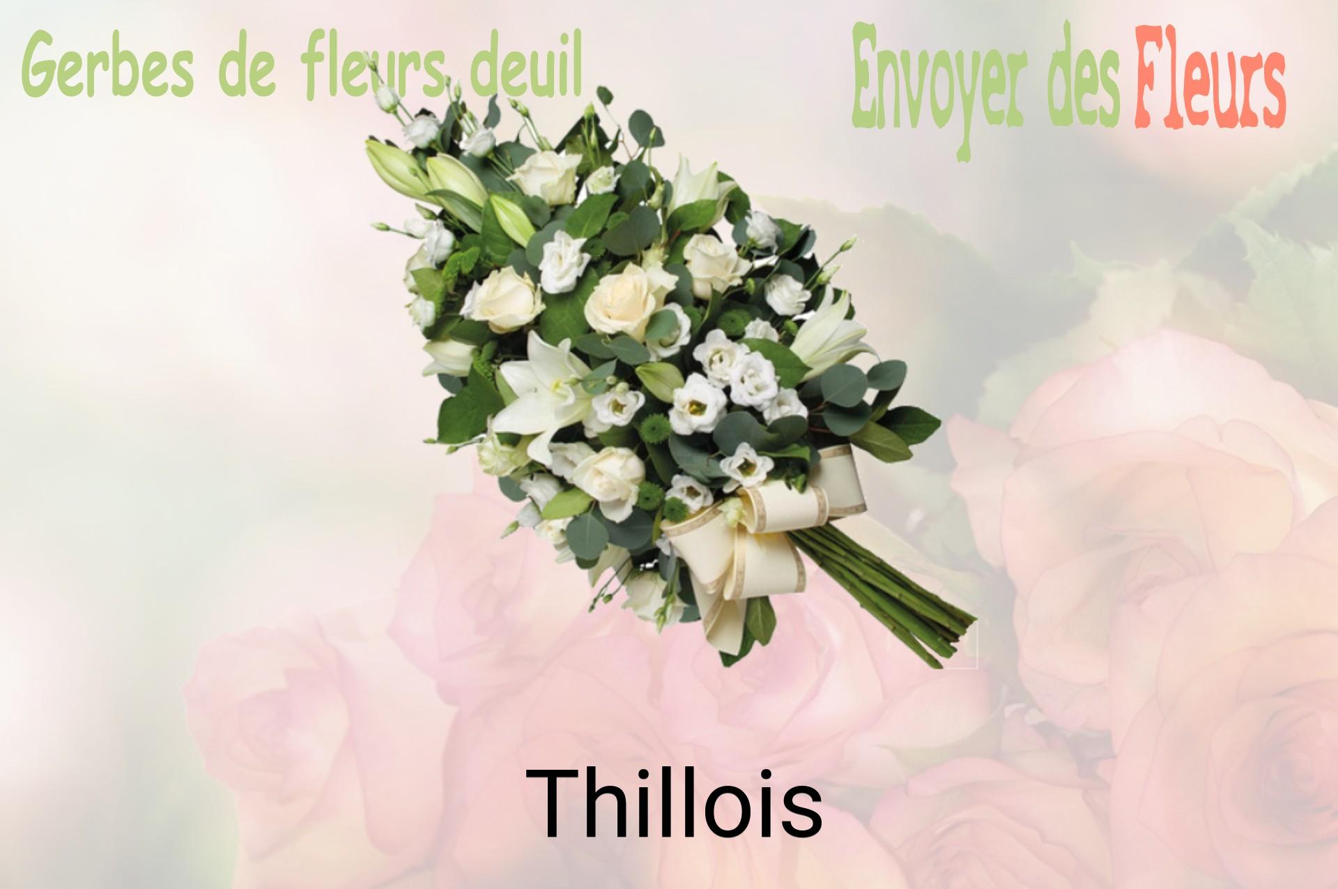 Gerbe de fleurs de deuil livrée à Thillois